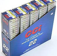 100 Stück / Schuss CCI .22 lr lfb l.r. | MINI MAG KK Munition HP Copper Plated Hohlspitz 36gr 1260fp