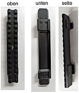 STAHL PICATINNY SCHIENE STEYR SSG 69 L. 150 Rusan