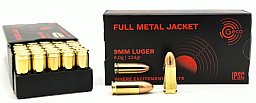 1000 Stück 9mm Luger Geco EU 8,0g/124 grs. FMJ