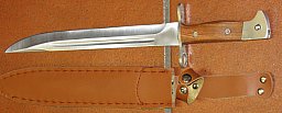 Messer / Bajonett zum aufpflanzen mit Scheide, auf der Klinge AK-47 CCCP