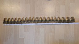 MG Gurt Deko-Munition 7,62 mm, je ca. 50 Patronen, 90 cm