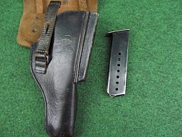 P1 Holster Lederholster 2WK Pistolenkoffer inkl. Magazin 7/64