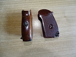Russische - Makarov - Griffschale - braun - sehr gut