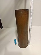 105x373mm Messinghülse Granate Panzerhaubitze M52 Kanone Artillerie BW Army 2,8kg leer