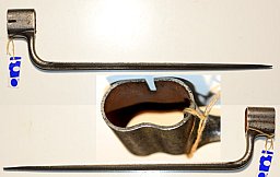 Tüllenbajonett für Doppellaufwaffe
