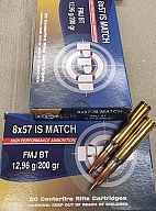 8x57 IS Match/200grs FMJBT PPU 20 Stk. A-541 Angebot !! # SSZ Berka
