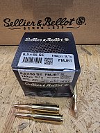 6,5x55/140 FMJ Patronen S&B 350 Stk. # SSZ Berka