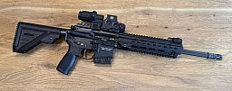 HECKLER & KOCH MR223 mit 14,5" Lauf Kaliber .223 Rem schwarz & EoTech EXPS3-0 + G33 Visier-Set