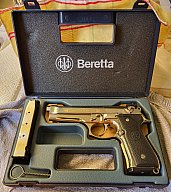 Beretta 92 FS Golden Inox – Full Set! Top Sammlerzustand, überarbeiteter Abzug & Mikrometervisierung