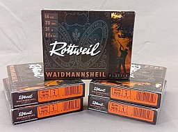 Schrotpatronen 16/70 4mm Waidmannsheil Plastik