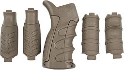 AR-15 / M16 / OA / XR15 Griff mit 6 Griffstücken CAA SAND