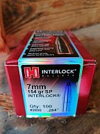 Hornady 2830 .284 Cal 154grs. 100st. Spitzer Interlok