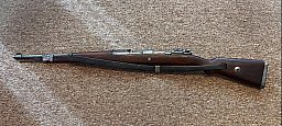 gebrauchte Repetierbüchse K 98, Hersteller dou. 42, nummerngleich ohne Neubeschuß. Top