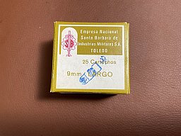 25 Stück 9mmLargo 9x23 Munition
