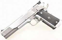 KPS " Omega Match " Hi-Cap Stainless Steel 6" Pistole im Kal .45 Auto mit Reservemagazin
