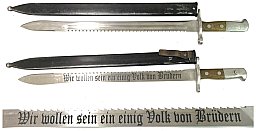 Schweizer Pionier-Bajonett / Säge-Bajonett M1914 K31 K11