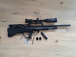 Evanix Max Air II .30 PCP Halbautomat Magazin Schalldämpfer