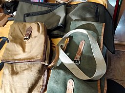 3 Gewehrtaschen,2x klein,1x gross u.2 Gurte neu für Repetierer Haenel