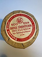 RWS Dynamit Nobel - 500 große Flügelzündhütchen - historische Originalverpackung