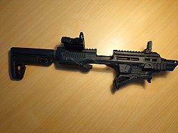 IMI Kidon Anschlagschaft Shadow2 mit AOMEKIE Red Dot