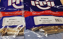 .38 Special neue Boxer-Hülsen PPU C-050 100 Stk. # SSZ Berka