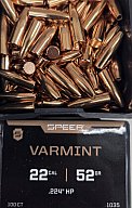 .22/.224/52grs Speer Target Match HP Geschosse 100 Stk. No. 1035 # SSZ Berka