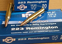 .223 Remington/75grs. HPBT PPU A-481 100 stk. # SSZ Berka