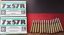 Konvolut 55 Patronen Kaliber:7x57R - RWS