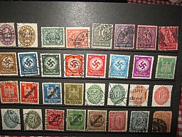 32x Deutsches Reich Dienstmarken Gestempelt.