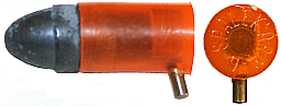 Stiftfeuerpatrone Kal. 9 mm mit Kunststoffhülse SPALEK