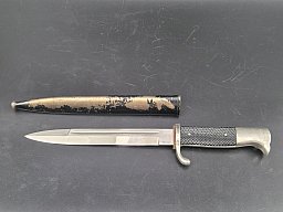 Extra Seitengewehr Ausgehbajonett kurz Wehrmacht F.W. HÖLLER mit Scheide
