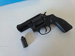 ME 38 Compact, Revolver Kal. .380 / 9 mm R Knall, schwarz brüniert