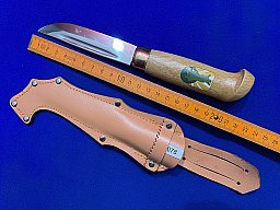 Finnland traditionelles Messer, sgt. "Puukko" 1940