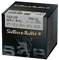 150 Schuss Sellier & Bellot 7,62x39 FMJ 8g 124grs AK Patronen S&B Versandkostenfrei