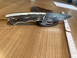Damastmesser Jagdmesser Messer