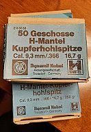 RWS Geschosse H-Mantel 9,3 mm