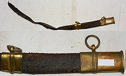 Mündblech und Tragringbeschlag von Säbel