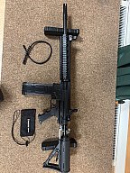 RAP4 468 Paintball-Markierer Kaliber .68 mit Druckluftsystem und Zubehör