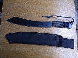 Machete, Parang, 41cm, schwarz, brüniert, neu wertig