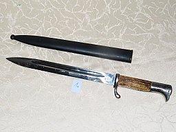 Bajonett Extraseitengewehr 2 WK Deutsch Gebirgsjäger mit Hirschhorngriff! N1