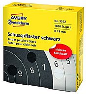 Avery Zweckform Schusspflaster - Schwarz