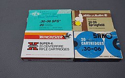 Konvolut 30-06Win MEN / Sako / Winchester / S&B 80 Schuss