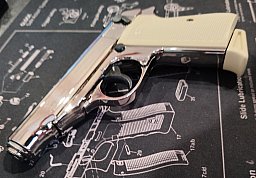 Walther PP 9mm P.A.K. Chrome/Elfenbein