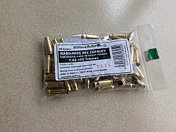 Neue S&B Hülsen 7,62x25 Tokarev – ungezündet (1 Beutel / 50 Stück)
