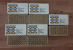 250 x Winchester .38 Special Messing-Hülsen in OVP (Super-Match) – Wiederladen / Deko