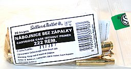 20 Stück S&B | Sellier&Bellot Wiederladehülsen S+B .222 Rem. | NEU Messing Boxer o Zünder #V337032