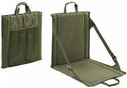 Faltsitz mit Tragegriff + Netztasche für 2 Getränkeflaschen - Oliv