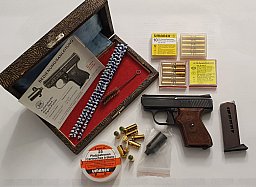 sehr seltene & Hochwertige SM 15 Kal.8mm erste PTB 83. Beschuß 1975, mit viel Zubehör