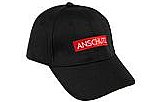 001568 ANSCHÜTZ CAP Mütze Basecap Sport schwarz mit rotem Logo verstellbar NEU