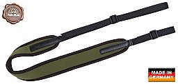 Gewehrriemen UNIVERSAL NEOPRENE mit Gurtband| längeverstellbar: 90-120cm, 100% rutschfest GRÜN green
